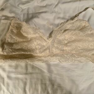 Victoria's Secret Lace Bralette - Cream